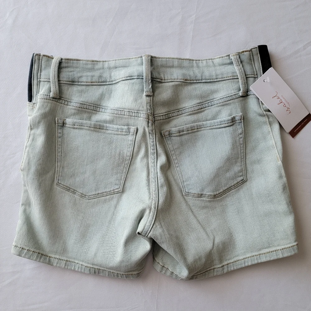 Under Belly Maternity Jean Shorts Isabel Maternity by Igrid & Isabel Side Panels